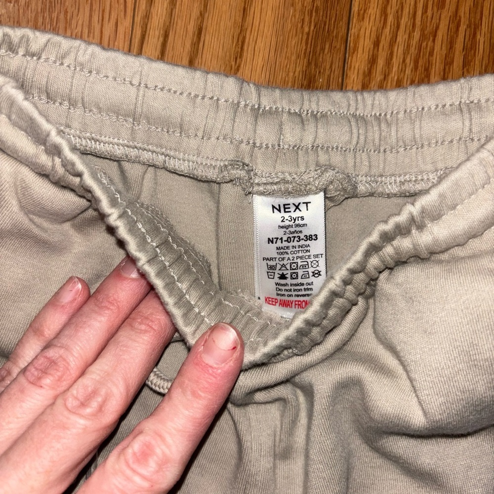 Next Direct Kids Light Tan Joggers - Picture 2 of 3